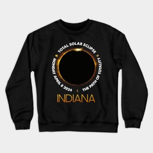 INDIANA Total Solar Eclipse 2024 American Totality April 8 Crewneck Sweatshirt